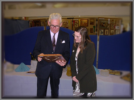 Lord Lieutenant presents an award