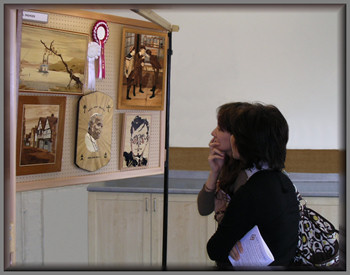 Vanessa and Sandy enjoy the exhibition