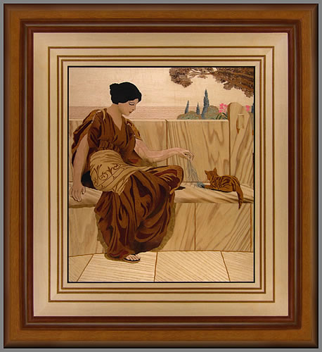 A winning piece in the 2008 Marquetry Society's contest