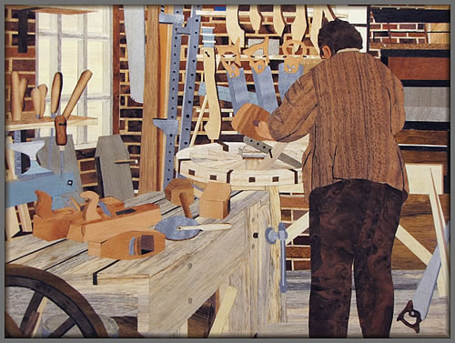 The Wheelwright's Workshop detail view