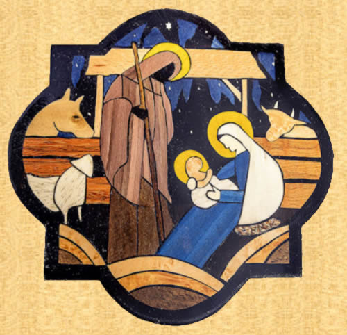 Stained Glass Nativity