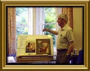 Photo: Eddie demonstrates how you compose your portrait