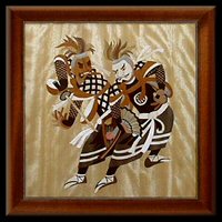 Just one of the pieces of authentic Japanese themed marquetry pictures to be found in the Japan Gallery