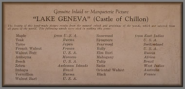 Chillon Castle label