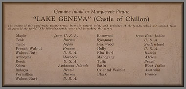 Chillon Castle label