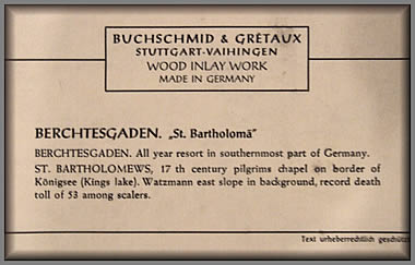 St Bartholoma label