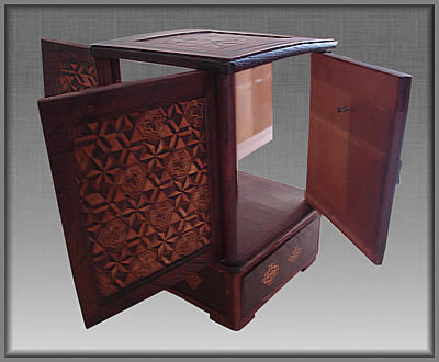 Parquetry Cabinet Interior