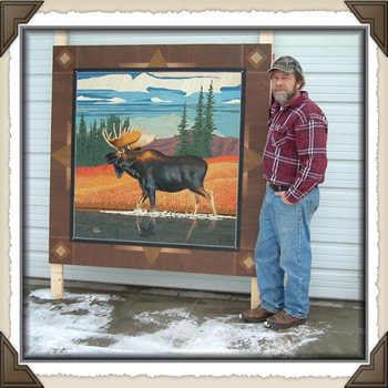 Mark and his Moose picture nearing completion