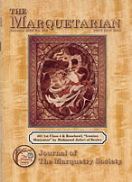 Click our new editor Alan's picture to see what's in the Autumn issue of the Marquetarian
