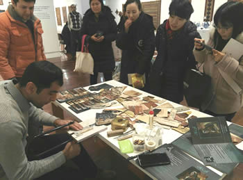 Demonstrating Marquetry