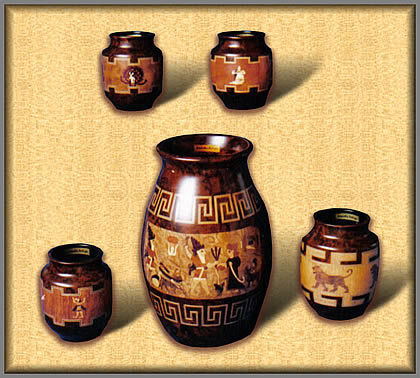 Five vases