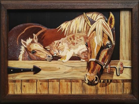 horse_pony_and_cat