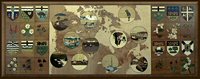 A very large mural beatifully made by those gifted Marquetarians from Canada